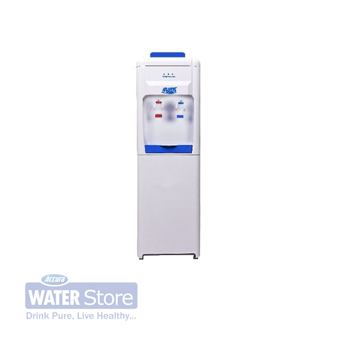 ATLANTIS: Blue Hot and Cold Floor Standing Top Loading Water Dispenser 
